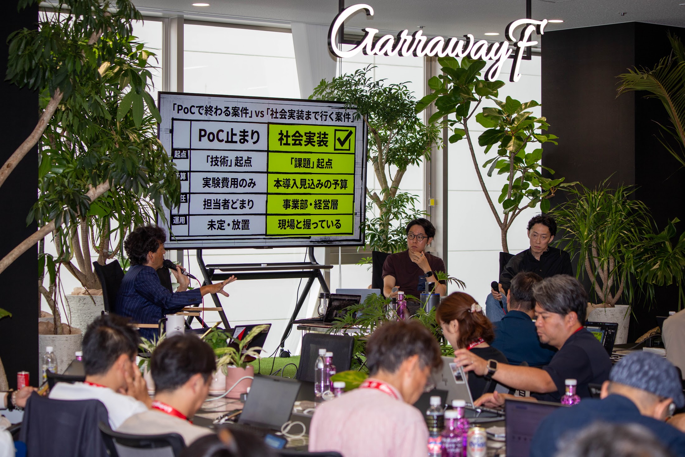 Garraway Fで対話する人々